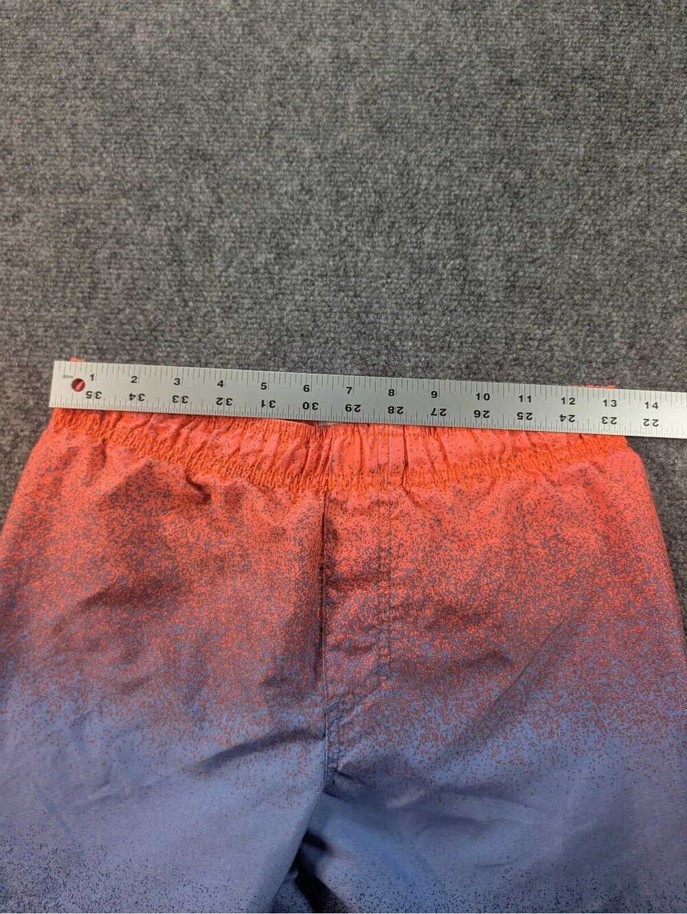 Under Armour Boys' Gradient Orange Blue Swim Trunks Size Youth Small